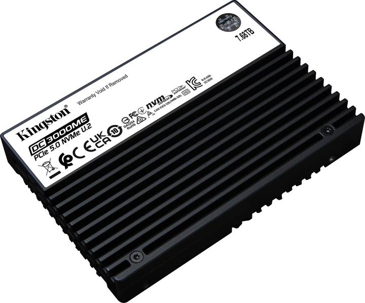 Produktbild Kingston 7.68TB DC3000ME U.2 PCIe 5.0 NVMe TCG Opal Enterprise SSD (7680 GB, 2.5")