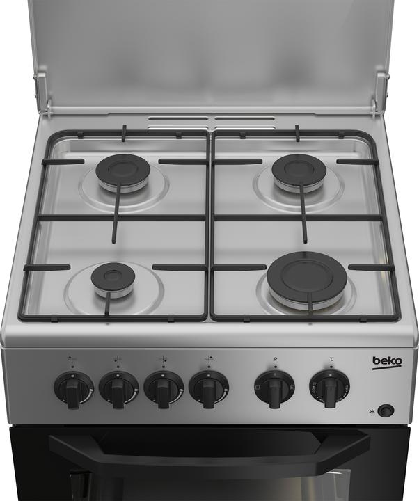 Immagine prodotto Beko CSS42014FS cucina Gas Nero, Argento A