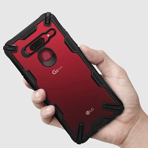 Actual product image Ringke Fusion X body armored cover with frame LG G8 ThinQ black (FXLG0006) universal (G8 ThinQ)