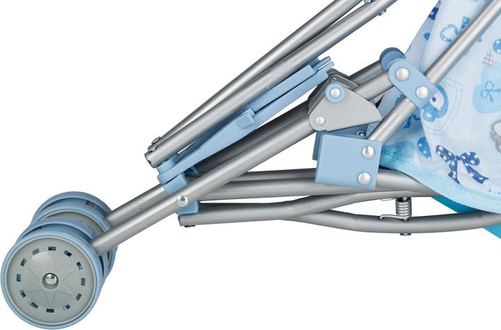 Actual product image Idena Doll buggy blue foldable