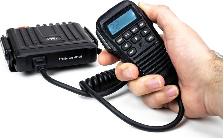 Immagine prodotto PNI Radio CB Escort HP 55 ASQ, multinorma, guadagno RF, ASQ, SQ regolabile, adattatore accendisigari
