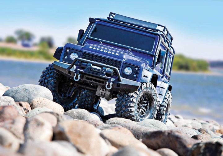 Produktbild Traxxas TRX-4 LR Defender Elektro Brushed Crawler 4WD 1:10 RTR blau (RTR Ready-to-Run)