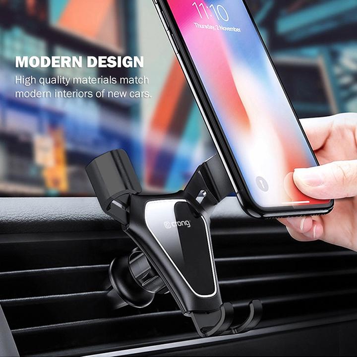 Immagine prodotto Crong Gravity Auto-Clip CRG-CH4-BLK Supporto per auto