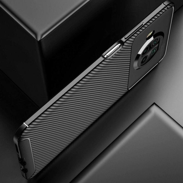 Actual product image Screenguard Xiaomi Mi 10T Lite Hull Carbon Design TPU Case (Mi 10T Lite)