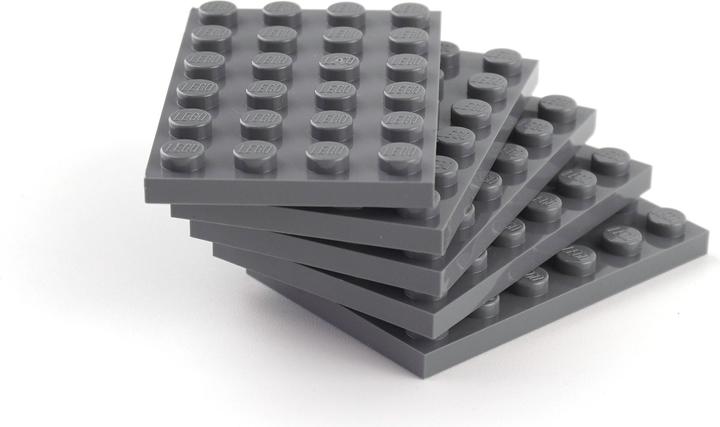 Produktbild LEGO 4x6 Platten Dunkelgrau - 250 Stueck - Dark bluish grey plate 3032 (3032, LEGO Zubehör)