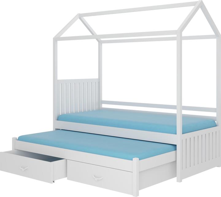 Produktbild ADRK Furniture Hausbett mit JONASZEK 180x80 Matratzen (180 x 80 cm)