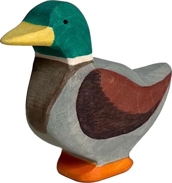 Actual product image Natura Punto Wooden duck, handmade, 7.5 x 6 x 2 cm