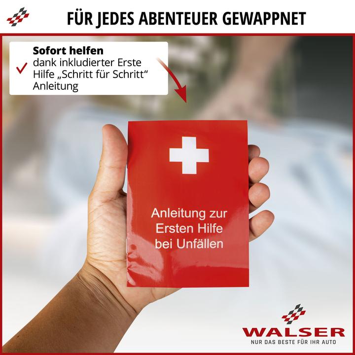 Actual product image Walser Car first aid kit black according to DIN 13164