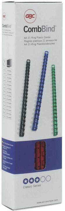 Immagine prodotto GBC rilegatura posteriore 14mm, 21 anelli, nero, 100 pz.