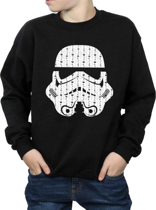 Immagine prodotto Star Wars Christmas Stormtrooper Helmet Felpa Ragazzi (140, 146)
