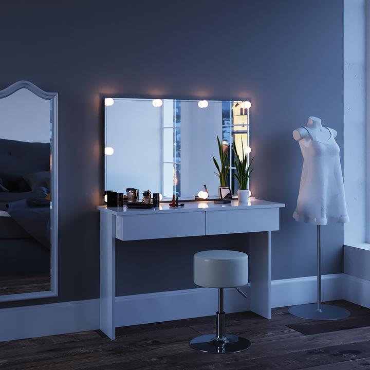 Produktbild Vicco Azur mit Hocker und Beleuchtung (120 x 40 x 84 cm)