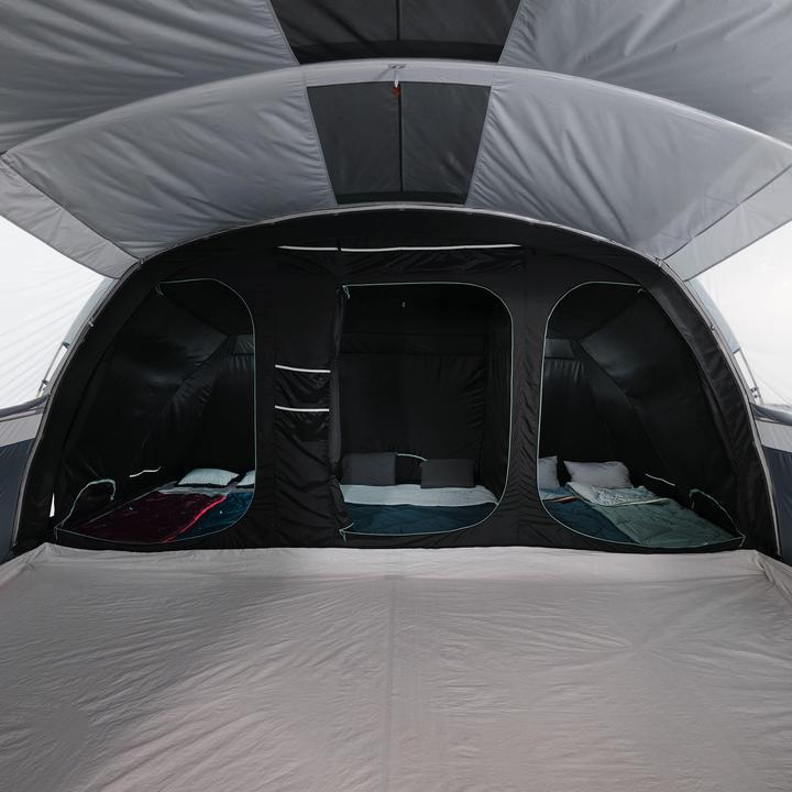 Produktbild Quechua Familienzelt Stangenaufbau - Arpenaz 6.3 F&B 6 Personen 3 Kabinen (25.75 kg, 6 Personen)