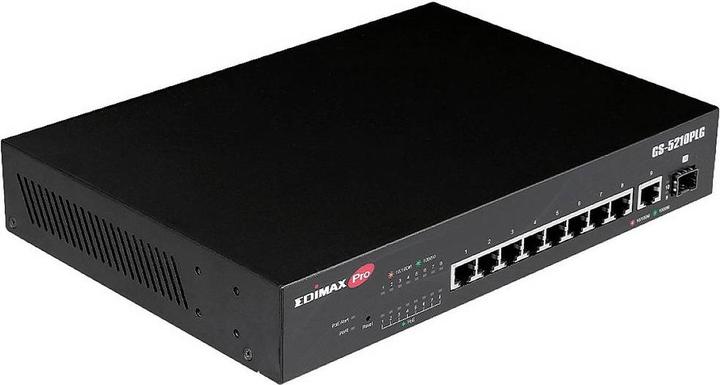 Actual product image edimax 10 Port Gigabit PoE+ Web Smart Managed Switch with 100 Watt 10-Port Gigabit PoE+ Web Smart Switch (10 Ports)