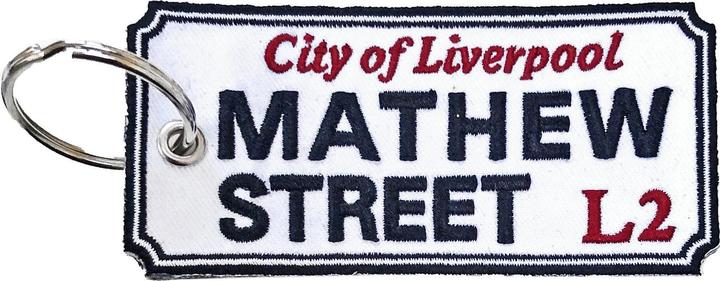 Actual product image Generic Mathew Street, Liverpool Sign Road Sign Keyring