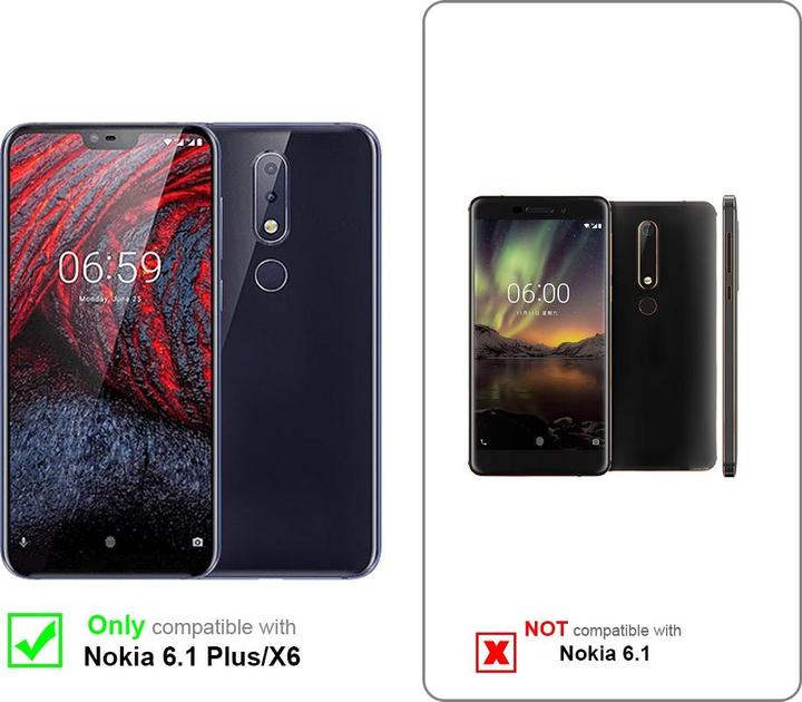 Actual product image Cadorabo Chain case for Nokia 6.1 PLUS / X6 necklace cover adjustable