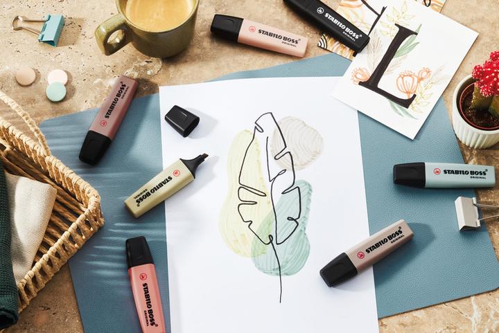 Immagine prodotto STABILO BOSS NATURE COLORS - evidenziatore (Verde terra, 5 mm, 1 x)