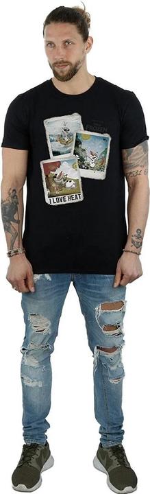 Actual product image Disney Frozen Mens Olaf Polaroid Cotton T-Shirt (S)