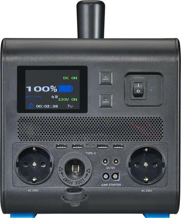 Image du produit Ective BlackBox 5 Lithium Powerstation 500W 512Wh batterie avec USB 12V 230V Camping (512 Wh, 8.50 kg)