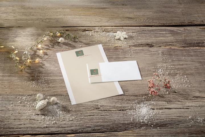 Actual product image Sigel DP256 Christmas stationery, 90 g/m², A4, 100 sheets, FSC-certified (100 pcs.)