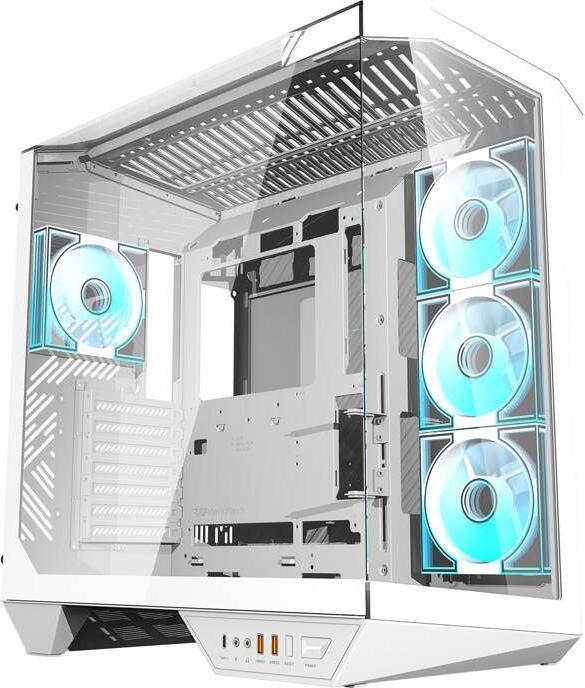 Actual product image Darkflash Tech Darkflash Computer Case DY470 4 fans (white) (ATX, mATX, ITX)