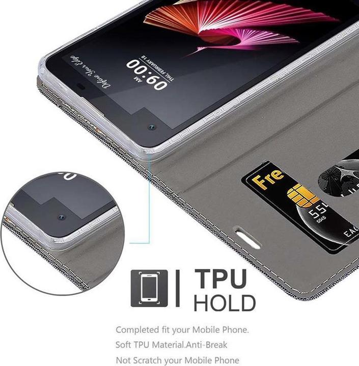 Actual product image Cadorabo Book Jeans Optics Cover (LG X Screen)