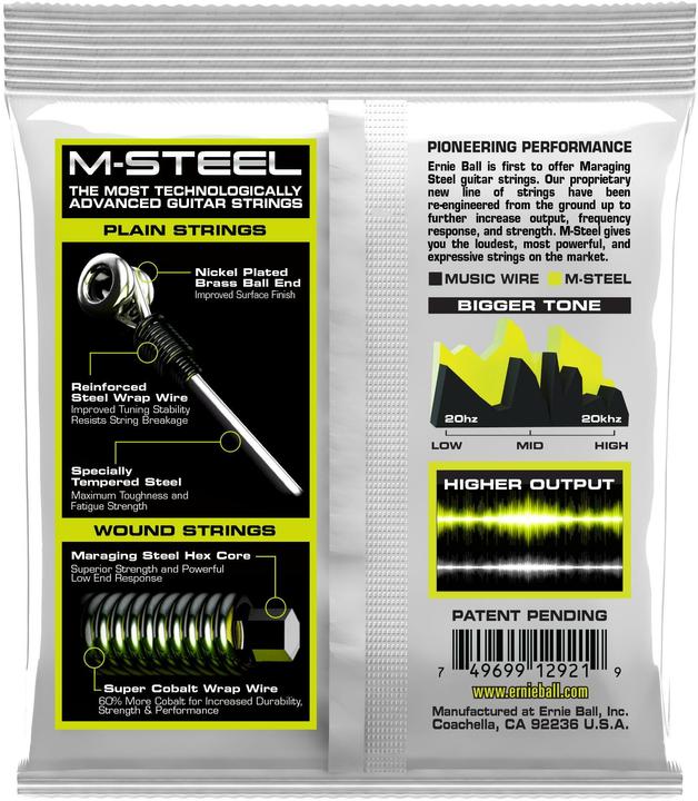 Immagine prodotto Ernie Ball Slinky M-Steel Regular (6 x, Chitarra elettrica, 0.05")