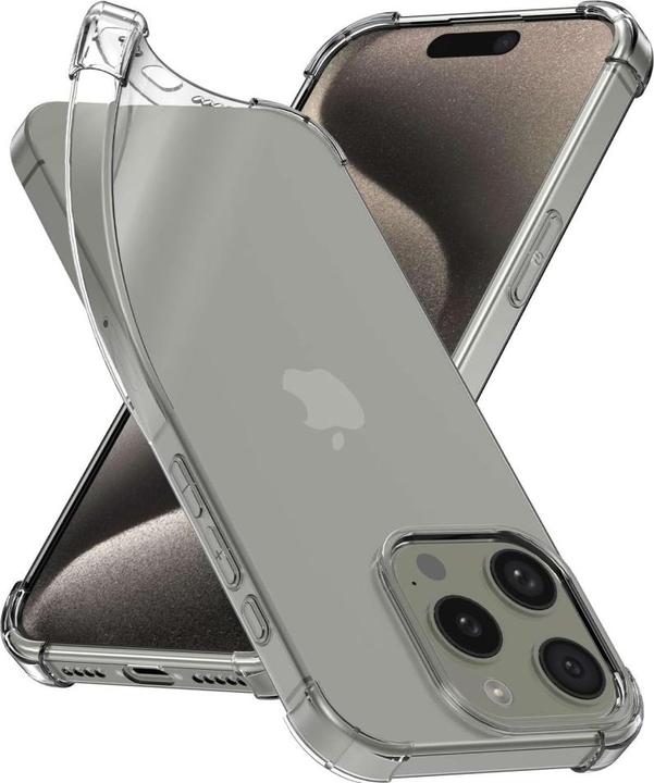 Produktbild Screenguard Apple iPhone 15 Pro Hülle Crystal Soft Airbag Bumper (Apple iPhone 15 Pro)