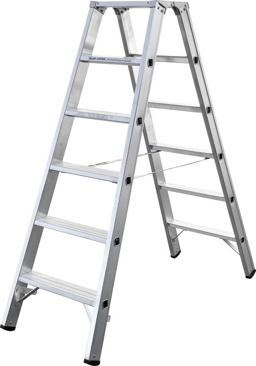 Actual product image Iller Echelle double à marches en métal léger (Stepladder, 91 cm)