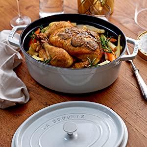 Productafbeelding Staub Cocotte (31 cm, Braadpan + kasserol, Gietijzer, Email)