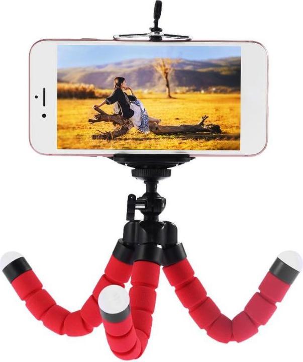 Actual product image PhoneLook Mini trépied Octopus en mousse pour téléphone avec clip universel (Plastic)