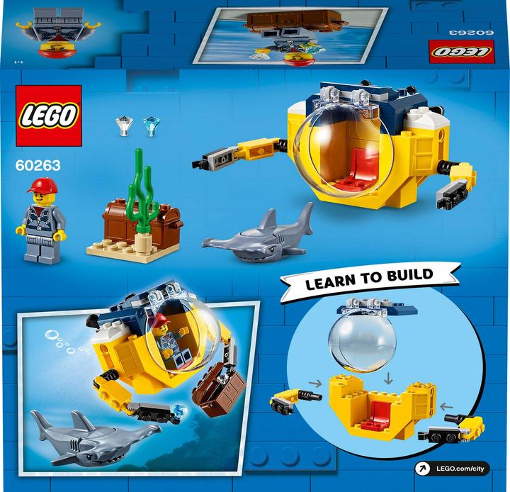 Image du produit LEGO Un mini sous-marin pour les chercheurs en sciences marines (60263, LEGO City)