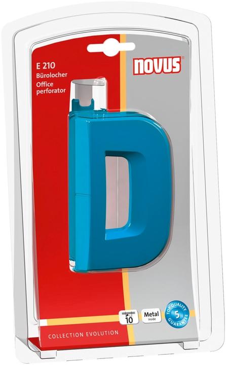 Novus Punch E210 plastic/metal 1.0mm/10 sheets (blister) petrol