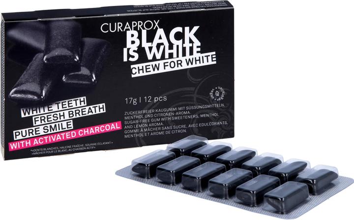 Immagine prodotto Curaprox Il nero è bianco gomma da masticare (12 pz., 23 g)