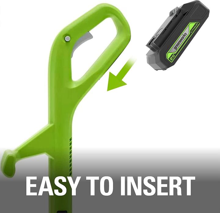 Actual product image Greenworks Cordless lawn trimmer 24V 25cm incl. battery 2Ah and charger