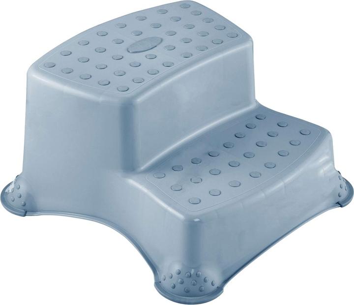 Produktbild keeeper kids Tritthocker "igor pure", zweistufig, blau nordic-blue, Tragkraft: 120 kg, Anti-Rutsch-Füsse