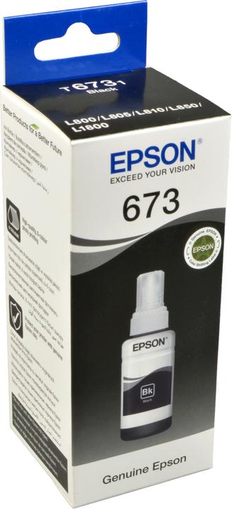 Actual product image Epson T6731 BLACK INK BOTTLE 70ML (FC)