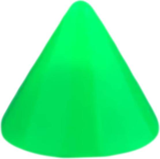 Image du produit Star Piercing Cone Néon vert (sans laiton, Acrylique)
