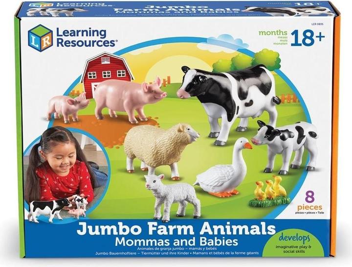 Produktbild Learning Resources Jumbo-Mutter- und Babyfigur – Haustiere (LER0835)