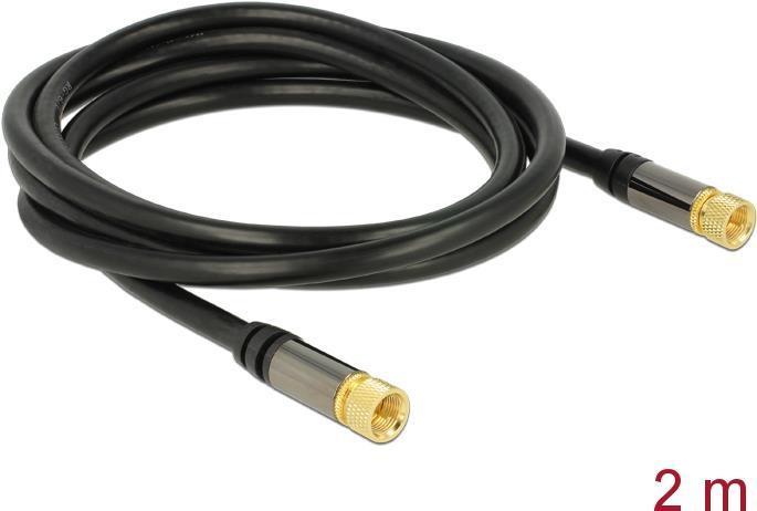 Actual product image Delock HF cable F connector (M) (85 dB, Antenna cable)