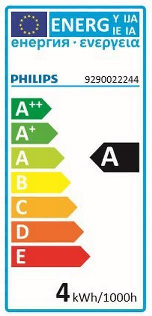 Energie-Label Philips Kerzenlampe (E14, 3.50 W, 136 lm, 1 x, A)