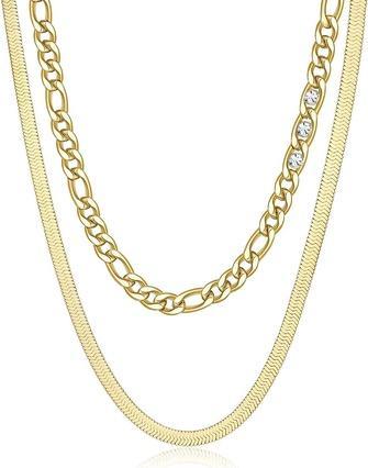 Brosway Gold Plated Symphonia Crystal Double Necklace BYM108