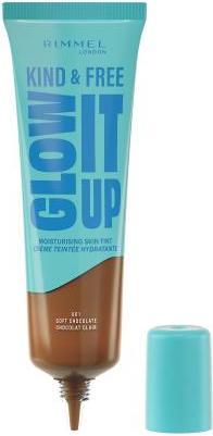 Produktbild Rimmel London Rimmel Kind & Free Glow It Up Moisturising Skin Tint In Soft Chocolate - Soothes And Calms (601 Soft Chocolate)