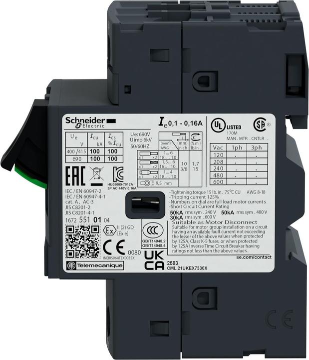 Actual product image Schneider Electric SCHN Motor protection switch