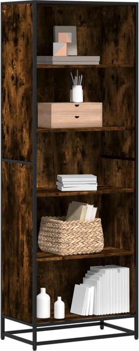 Image du produit VidaXL Bibliothèque Étagère sur pied Étagère de bureau Étagère de rangement Chêne fumé