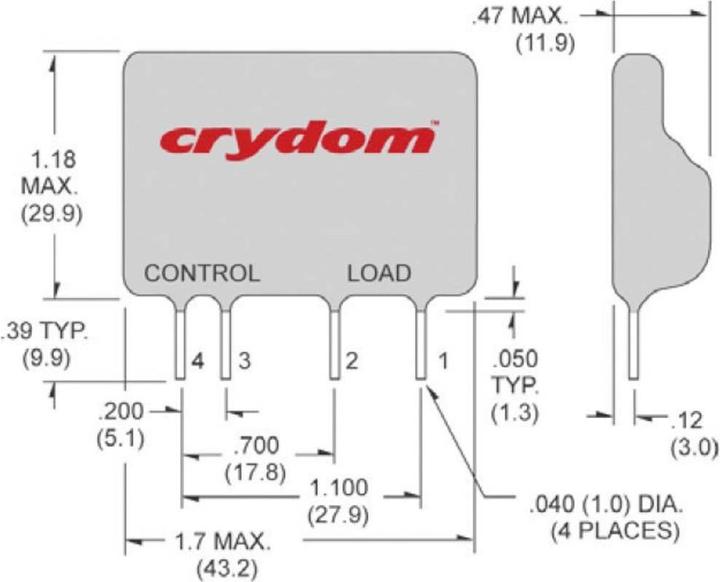 Actual product image Crydom Solid state relay 1 pc. D2W202F