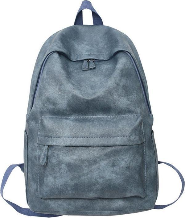 Only-Bags.Store Solid colour large capacity backpack, leisure student backpack, computer backpack