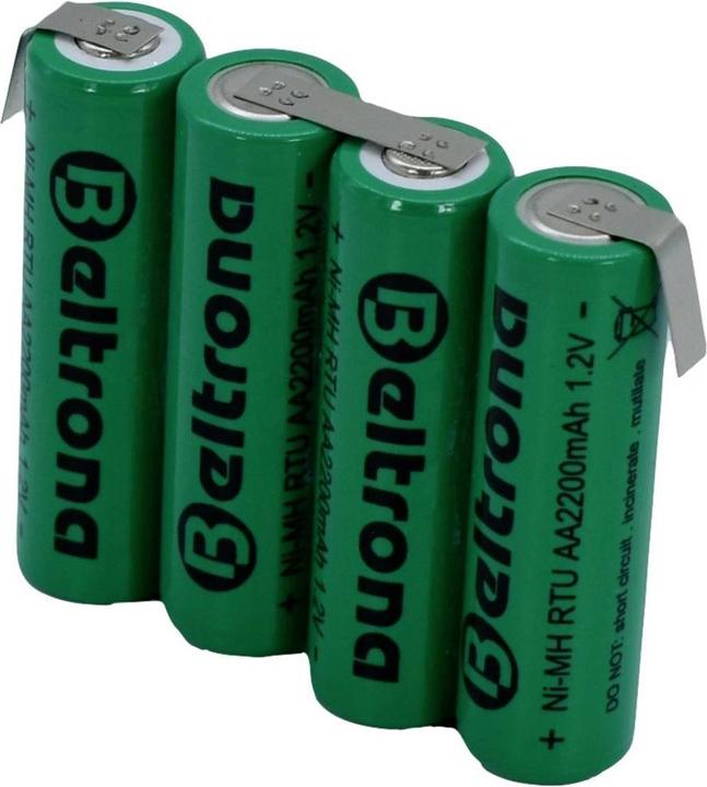 Produktbild Beltrona RTU4AAZ Akkupack 4x Mignon (AA) Z-Lötfahne NiMH 4.8 V 2200 mAh (1 Stk., AA, 2200 mAh)