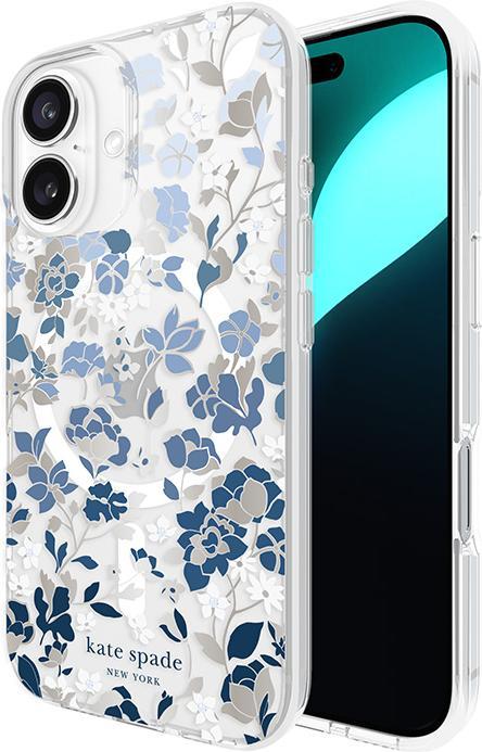 Kate Spade Hoesje voor iPhone 16 MagSafe bloemenpatroon (Apple iPhone 16)