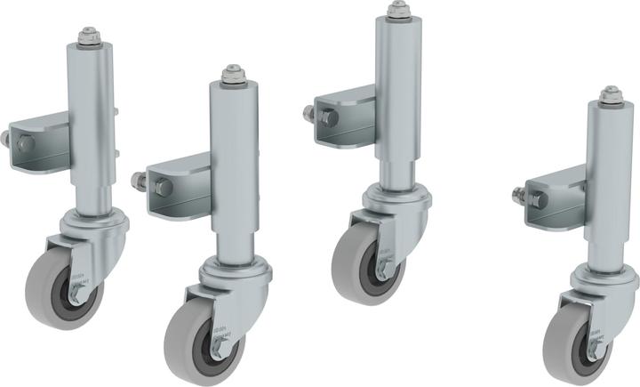 Actual product image kaiserkraft Spring brake castors for work platform with 3-4 steps heavy duty version