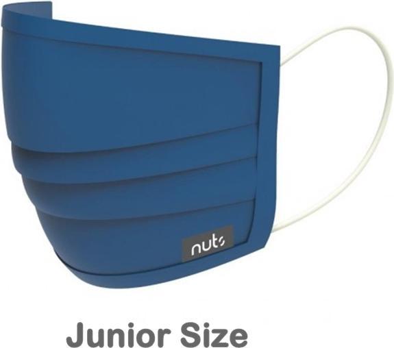 Produktbild Nuts Textilmaske Heiq Viroblock Kids Blau (Keine offizielle Schutzklasse, 1 x)
